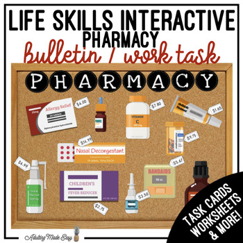 Preview of Pharmacy Interactive Bulletin Board Work Task