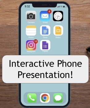 Preview of Interactive Phone Google Slideshow Presentation Template