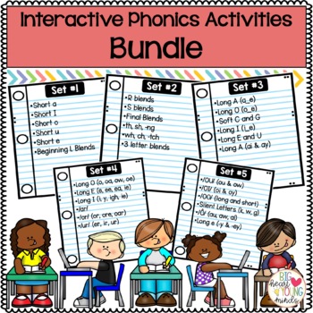 Preview of Interactive Phonics Activities - Bundle