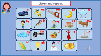 Interactive Phonics Board by Simg | TPT