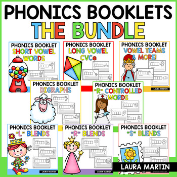 Preview of Interactive Phonics Books - Elkonin Sound Boxes - Blending and Segmenting Sounds
