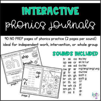 Preview of Interactive Phonics Journals