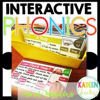 Preview of Interactive Phonics Mats®- CVC/Word Families