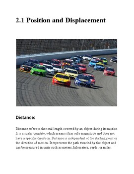 Preview of Interactive Physics For High School Position and Displacement
