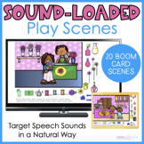 Speech Therapy BOOM Cards l Interactive Picture Scenes for