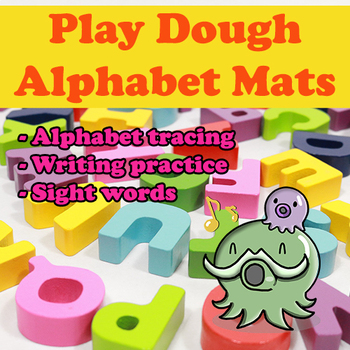 Preview of Interactive Play Dough Alphabet Mats | Letter Recognition & Formation