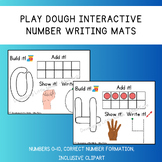 Interactive Play Dough Number Writing Mats