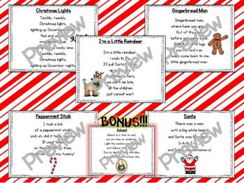 Interactive Pocket Chart {Poem Builder} BUNDLE - December by Alessia ...