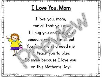 love you mom poems