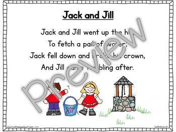 Interactive Pocket Chart {poem Builder} - Jack And Jill By Alessia Albanese