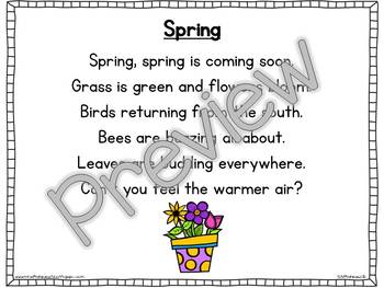 Interactive Pocket Chart {poem Builder} - Spring By Alessia Albanese