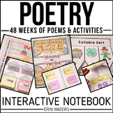 Interactive Poetry Notebook Bundle {48 Weeks of K-2 Poems 