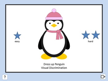 Preview of Interactive PowerPoint slide show - Dress up Penguin