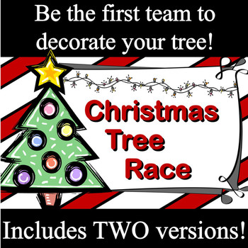 Preview of Interactive Powerpoint Game:  Christmas Tree Race -- ANY subject