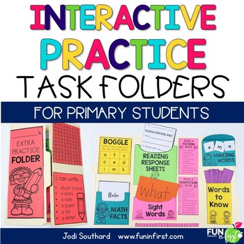 Preview of Early Finisher Interactive Task Folder for Primary Students