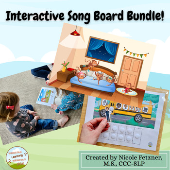 Preview of Interactive Printable Song Board BUNDLE