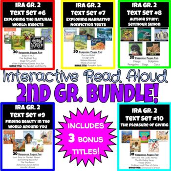 Preview of Interactive Read Aloud 2nd Grade BUNDLE Text Sets 6-10