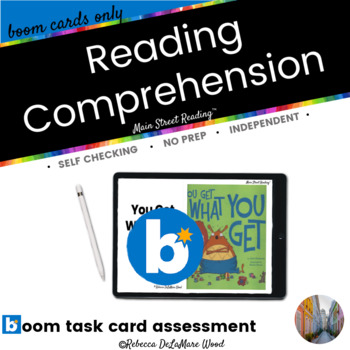 Preview of Interactive Read Aloud Boom Card™ Assessments You Get What You Get