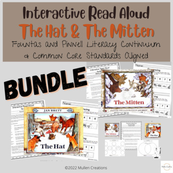 Preview of Interactive Read Aloud Bundle | The Mitten | The Hat | Comparison Tools