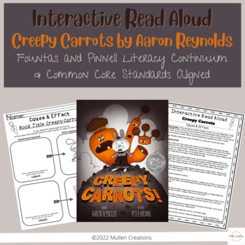 Preview of Interactive Read Aloud | Creepy Carrots | F&P Aligned | Lesson Plans