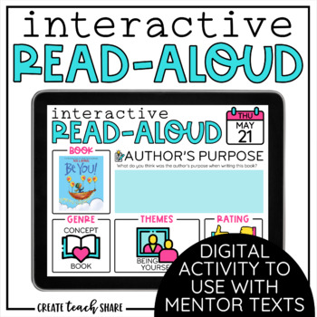 Preview of Interactive Read-Aloud | Google Slides | Reading Activities | Picture Books