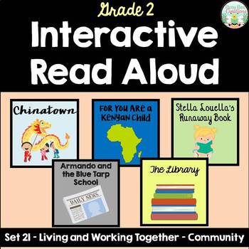 Preview of Interactive Read Aloud -Grade 2 -Living and Working Together-Community
