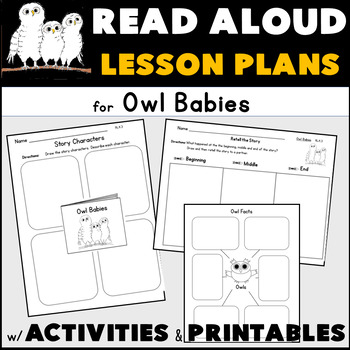 Preview of Interactive Read Aloud Lesson Plan Activities for Owl Babies