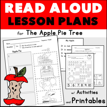 Preview of Interactive Read Aloud Lesson Plan and Activities for The Apple Pie Tree