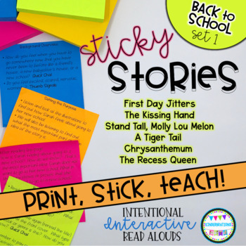 Preview of Interactive Read Aloud Lesson Plans and Activities BUNDLE | Back to School Theme