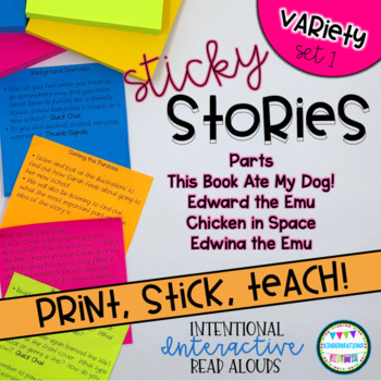 Preview of Interactive Read Aloud Lesson Plans and Activities BUNDLE | Variety Set 1