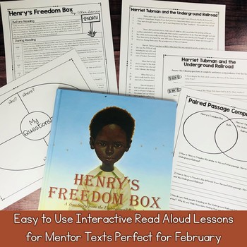 Interactive Read Aloud Lessons & Paired Passages February | TpT