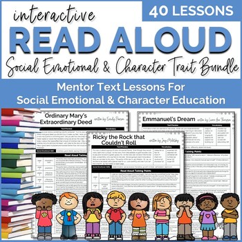 Preview of Interactive Read Aloud Lessons Social Emotional Learning BUNDLE