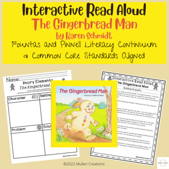 Preview of Interactive Read Aloud Mini Lessons | The Gingerbread Man