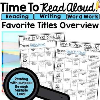 Preview of Interactive Read Aloud Picture Book Guide Upper Elementary