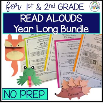 Preview of Interactive Read-Aloud Lesson Plan Bundle - Lessons & Activities for the Year