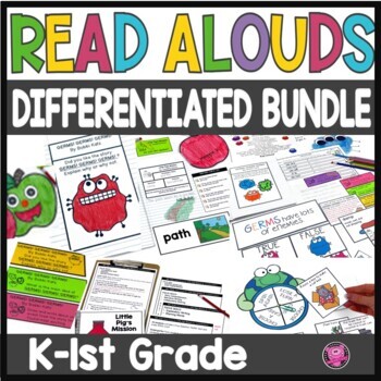 Preview of Kindergarten & 1st Grade Reading Comprehension Lesson Plans & Worksheets Bundle