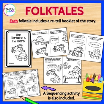 FABLES AND FOLKTALES ACTIVITIES for COMMON CORE The Tortoise and the Hare