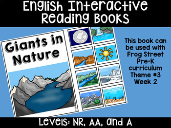 Preview of Nature's Giants English Interactive Reading Books Can Be Used With Frog Street