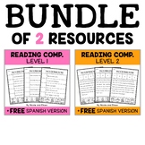 Interactive Reading Comprehension Bundle + FREE Spanish