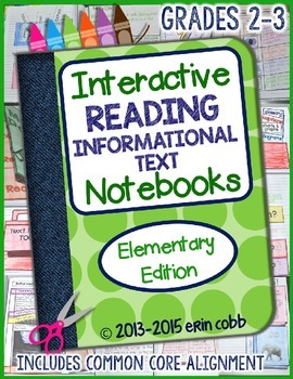 Preview of Reading Interactive Notebooks: Informational Text Grades 2-3