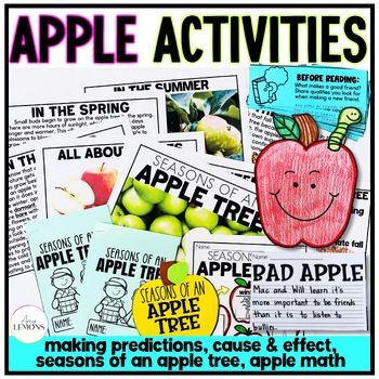 Preview of Apple Reading Comprehension w/ Apple Activities, Seasons of an Apple Tree