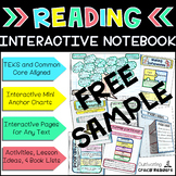 Reading Interactive Notebook Free Sample