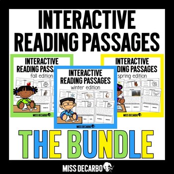Preview of Interactive Reading Passages BUNDLE