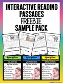 Interactive Reading Passages Sample FREEBIE Pack