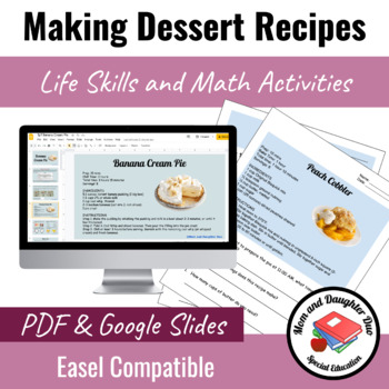 Preview of Interactive Dessert Recipes: Google Slides and Printable Version