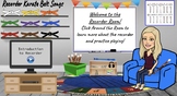 Interactive Recorder Themed Music Room for Google Slides