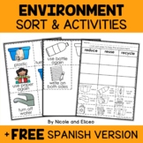 Reduce Reuse Recycle Sort Activities + FREE Spanish Version