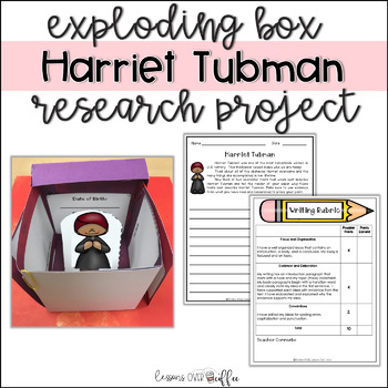 Preview of Interactive Research Project and Writing Prompt with Rubric: Harriet Tubman