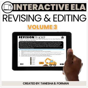 Preview of Interactive Revising and Editing practice Distance Learning - VOLUME 3