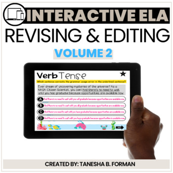 Preview of Interactive Revising and Editing practice Distance Learning  - VOLUME 2